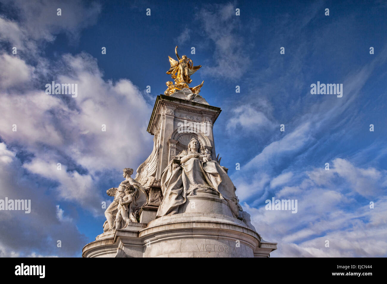 Victoria Memorial, die Mall, London, England. Stockfoto