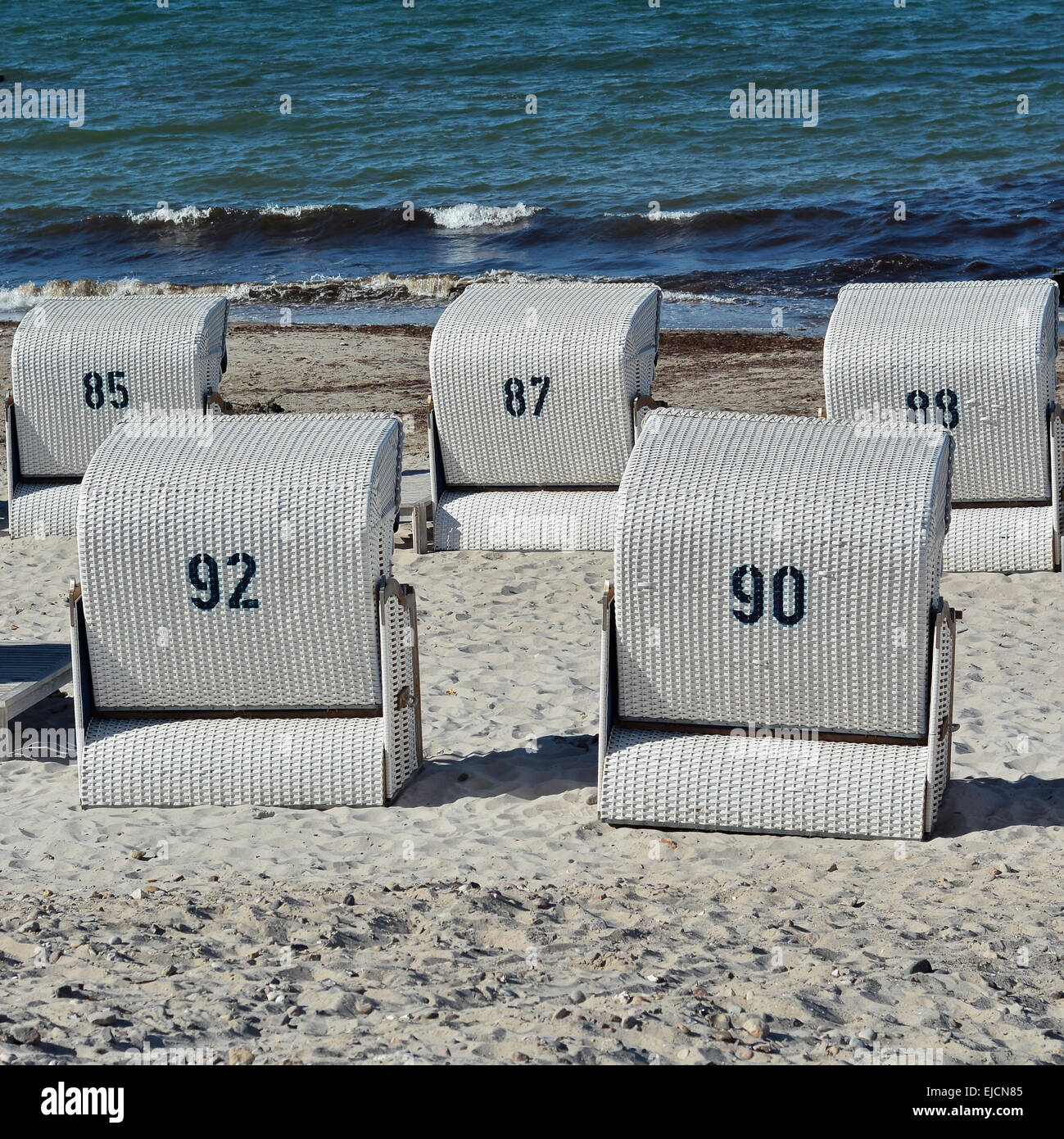 am Strand Stockfoto