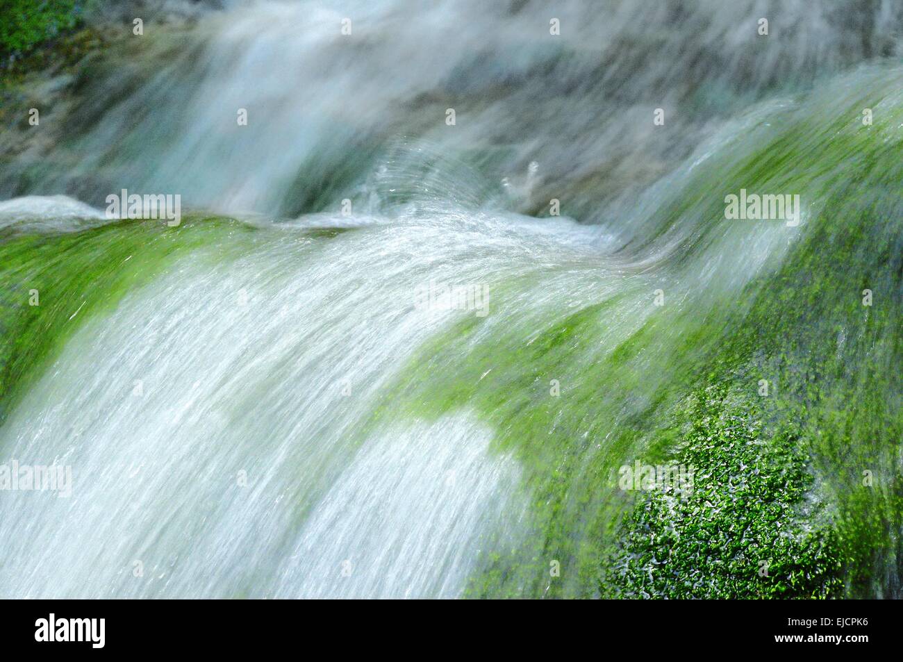 das sanft gleitenden Wasser Stockfoto