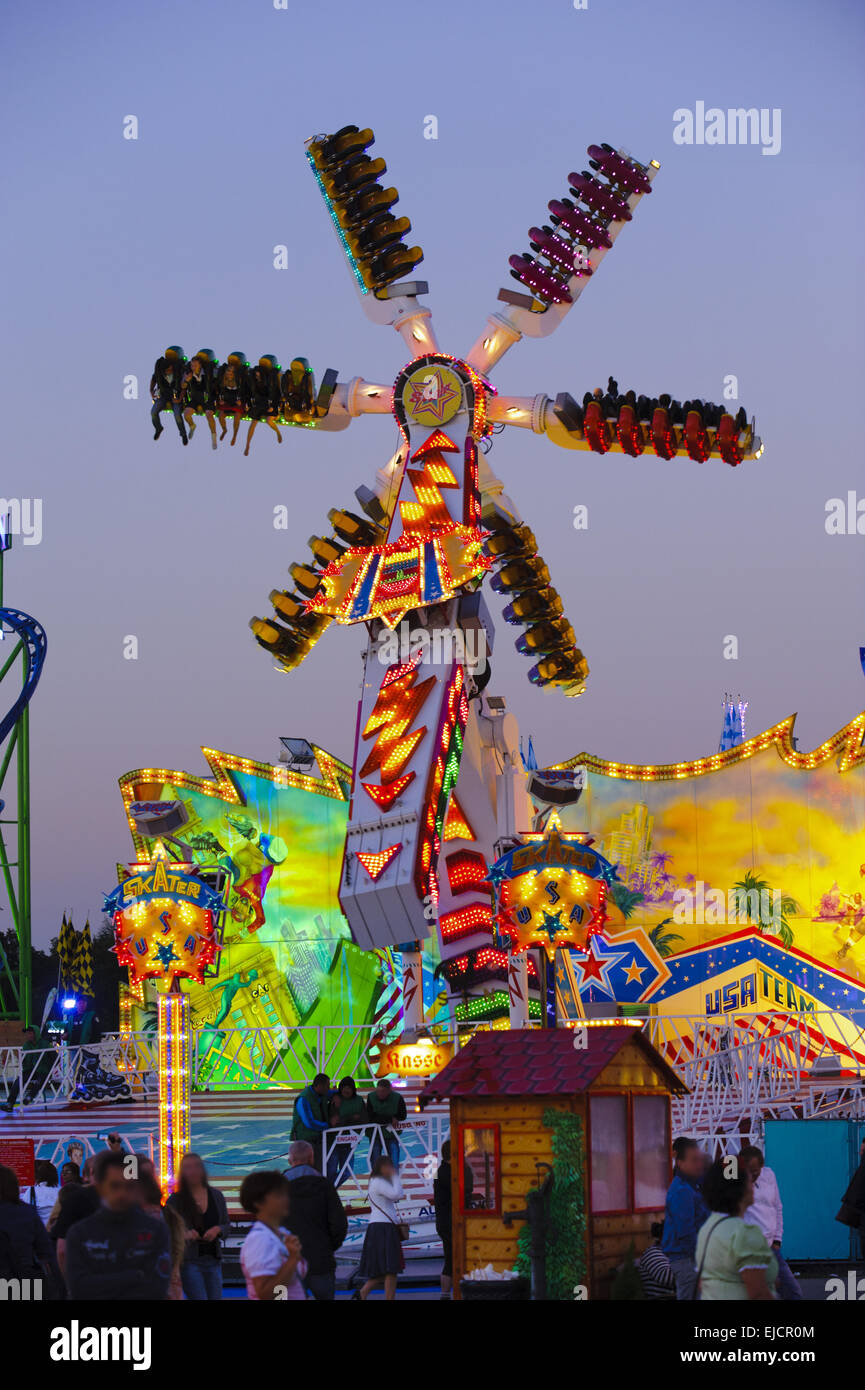 Looping - Karussell auf dem Oktoberfest in München Stockfoto