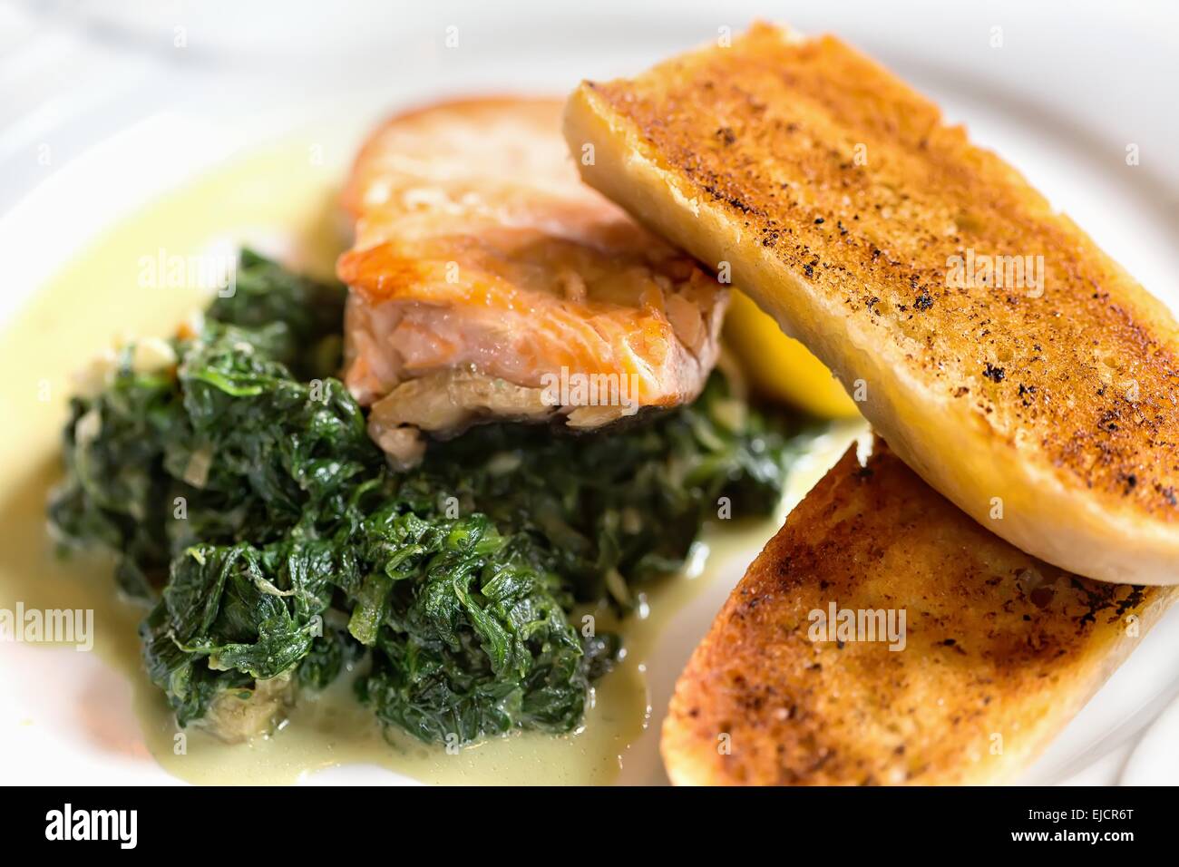 Gegrillter Lachs Filet Stockfoto