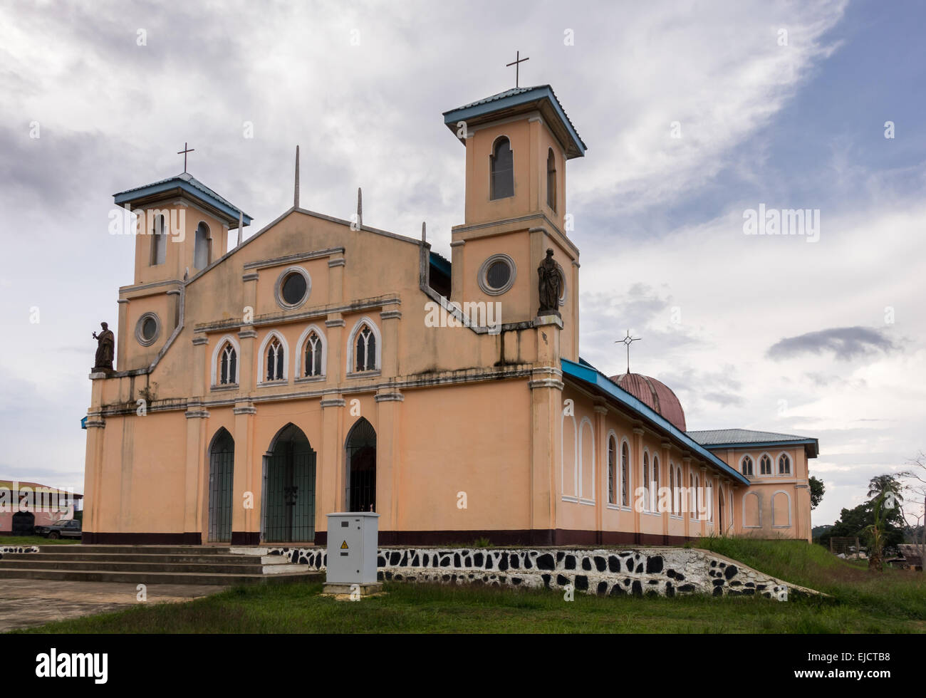 Alte spanische koloniale Kirche Anisok Z.B. Stockfoto