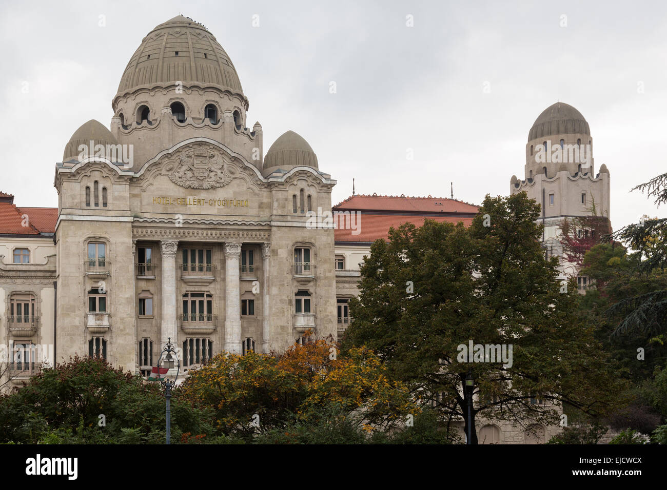 Fassade des Hotel Gellert Budapest Stockfoto