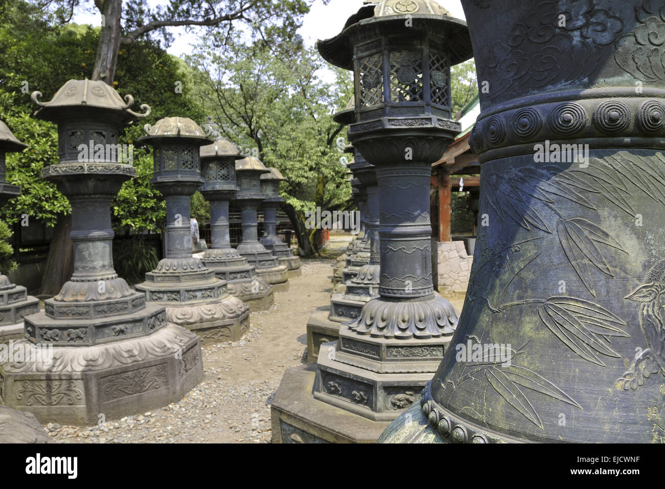 Steinlaternen Stockfoto