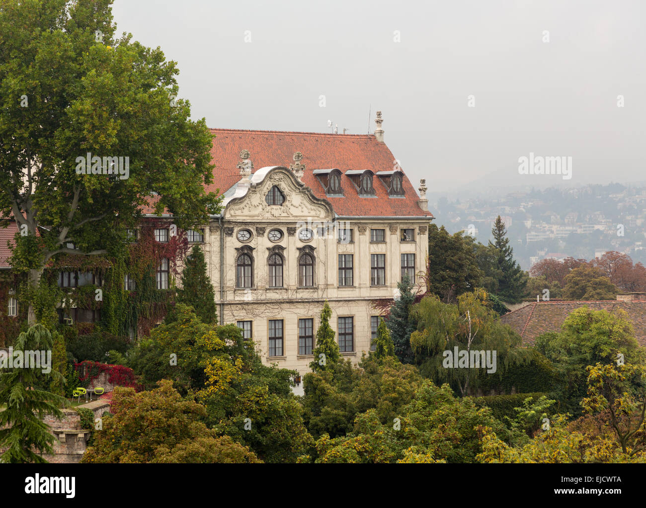 Haus oder Hotel in Budapest, Castle Hill Stockfoto