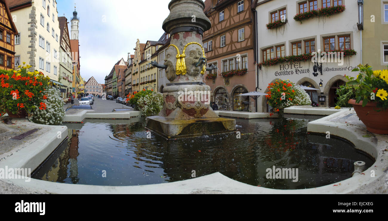 alte Stadt von Rothenburg in Bayern Stockfoto