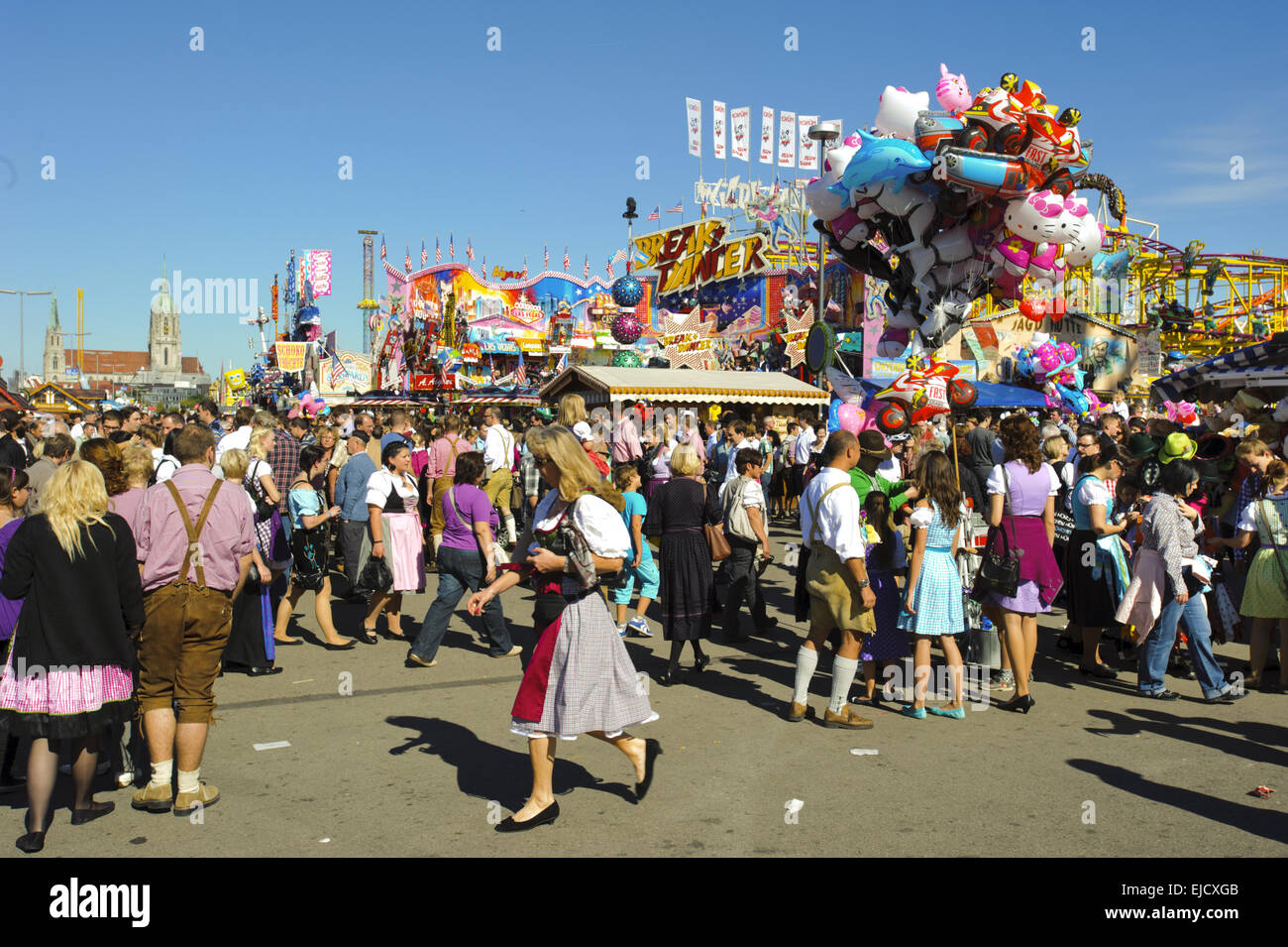 Oktoberfest in München, Bayern Stockfoto