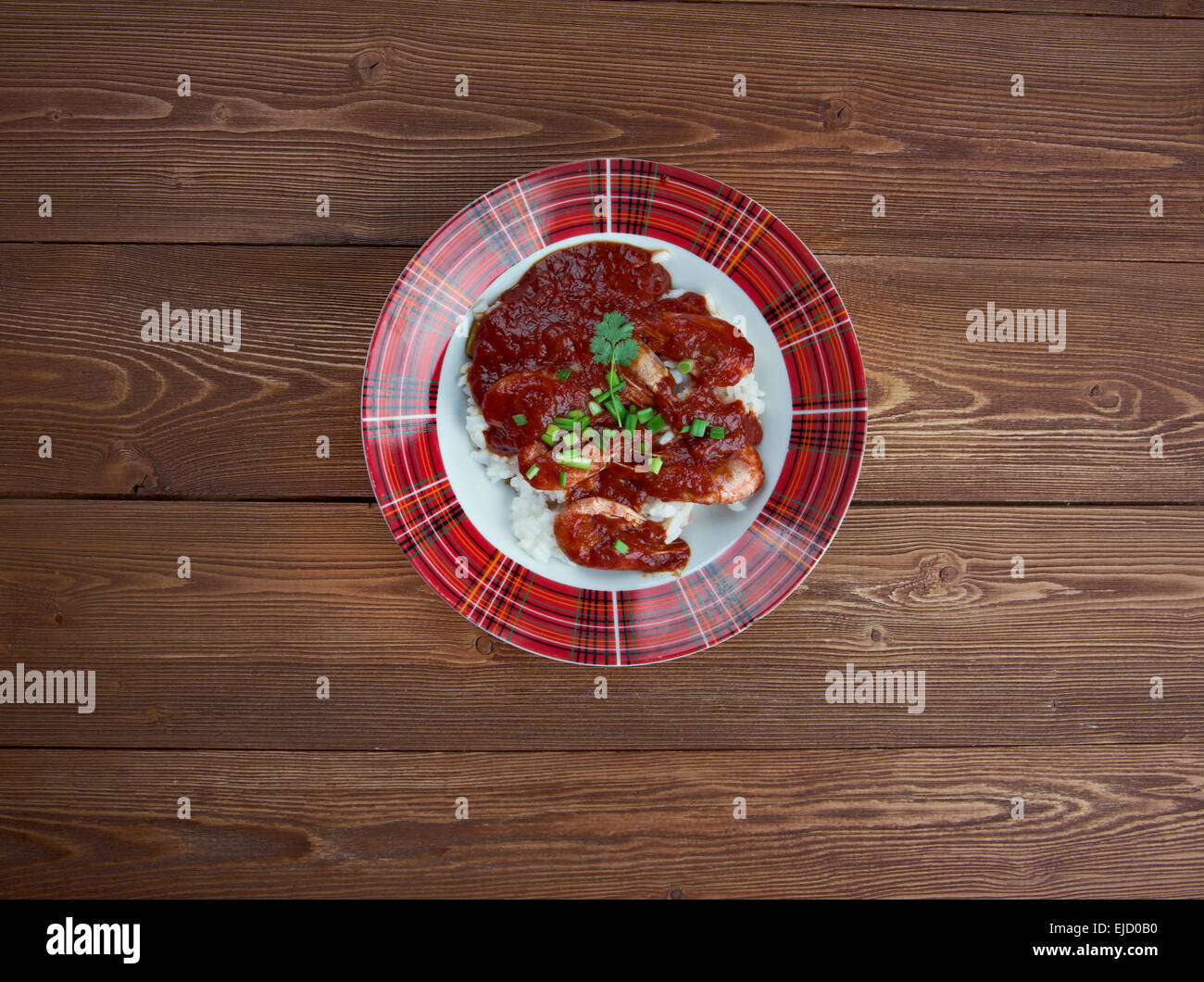 Shrimp Creole Stockfoto