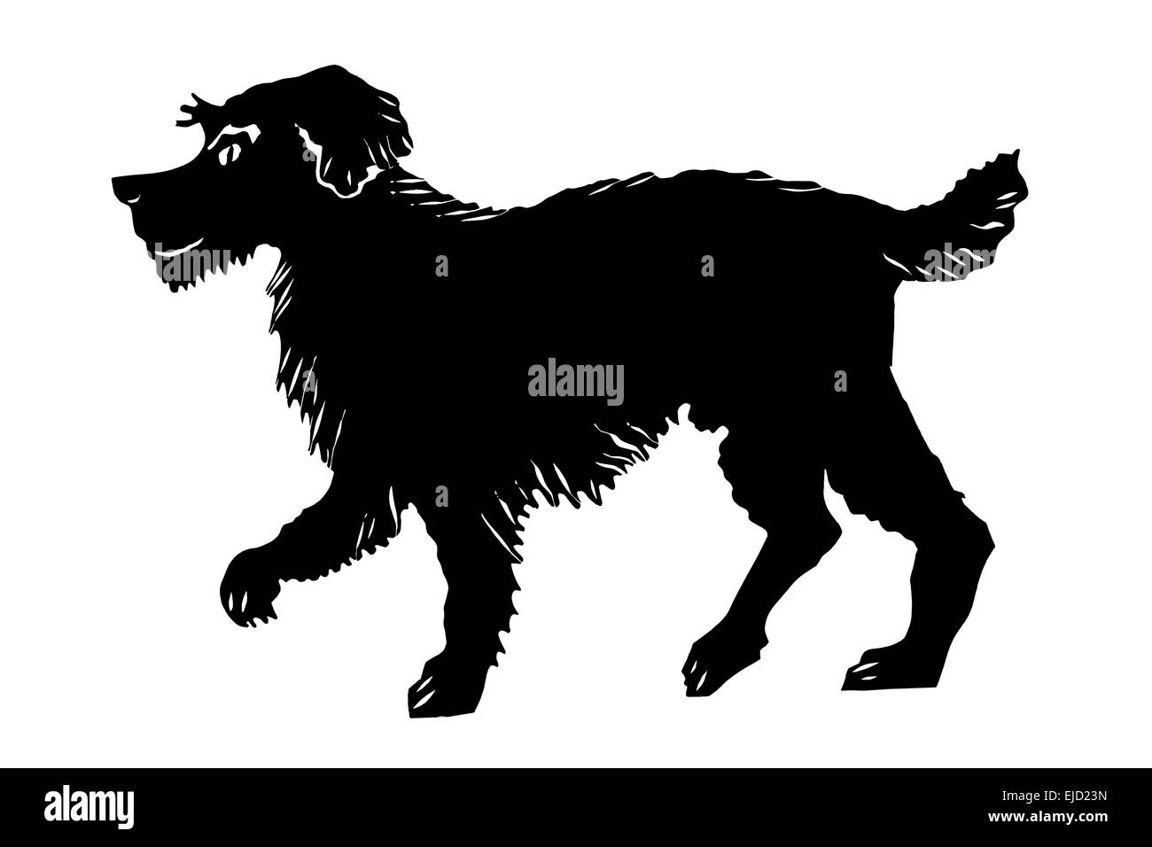 Zeichnung Hund Stockfoto