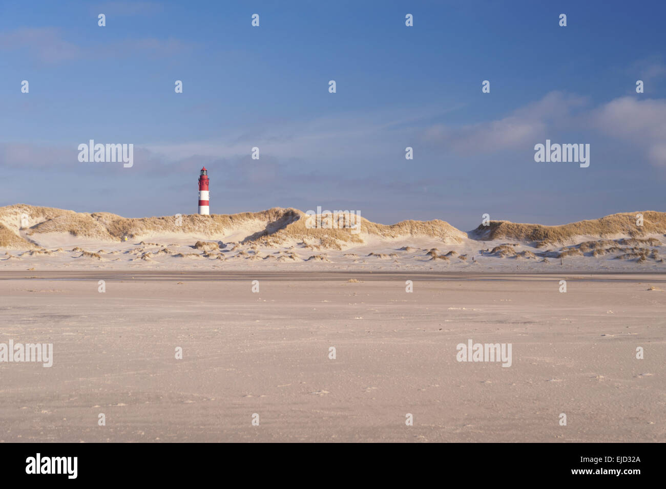 Leuchtturm auf Amrum Stockfoto