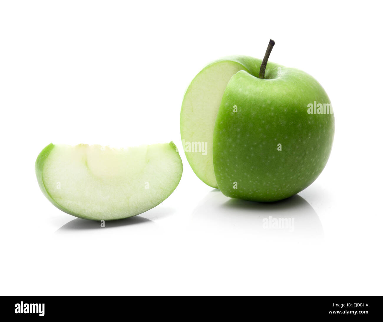 Apple und in Scheiben schneiden Stockfoto