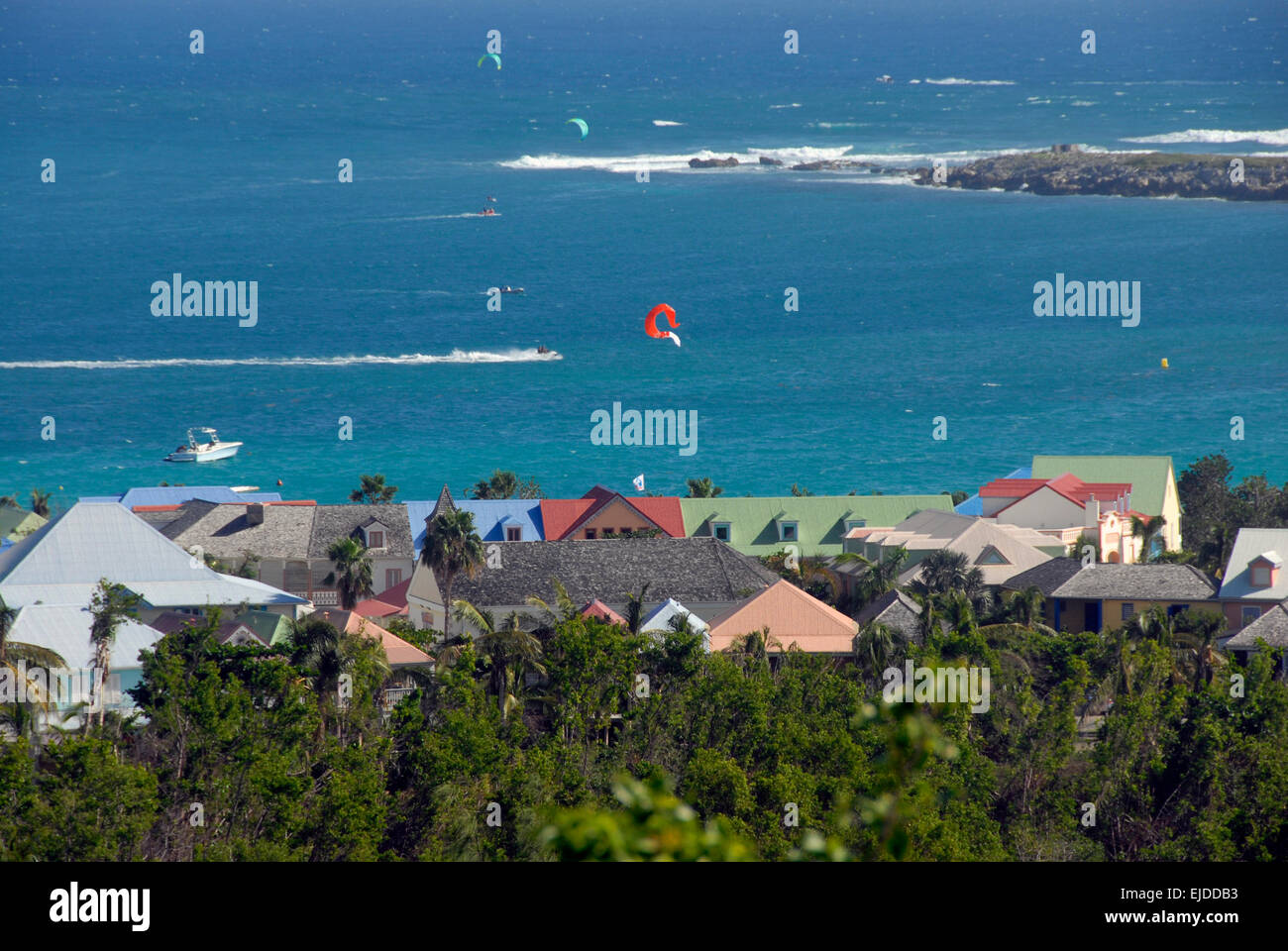 Freizeitaktivitäten, St Maarten, Karibik Stockfoto