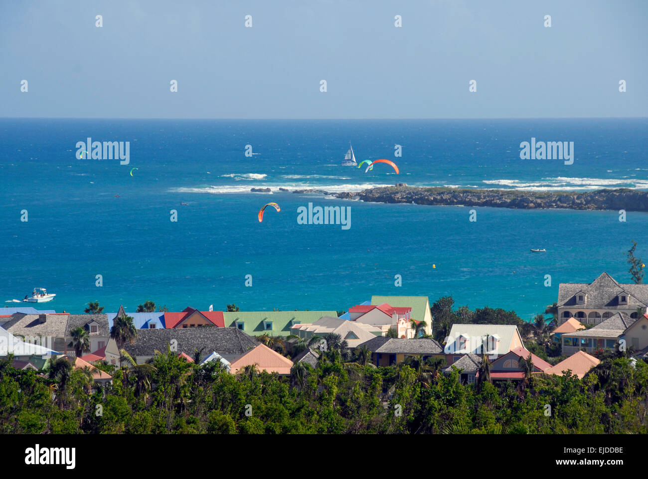 Freizeitaktivitäten, St Maarten, Karibik Stockfoto