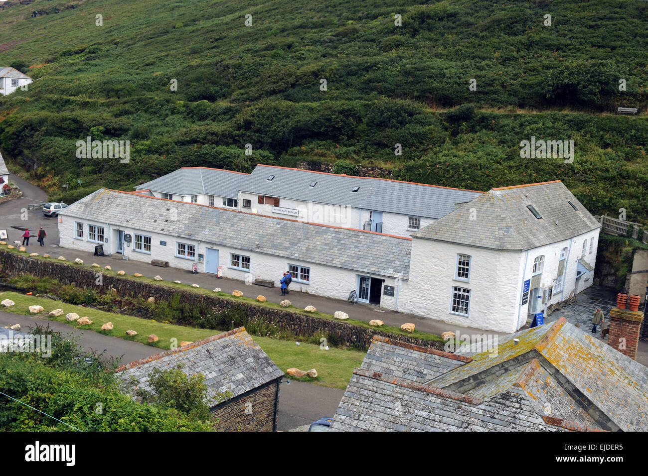 Boscastle Küstendorf in North Cornwall. Stockfoto