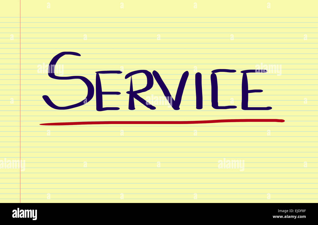 Service-Konzept Stockfoto