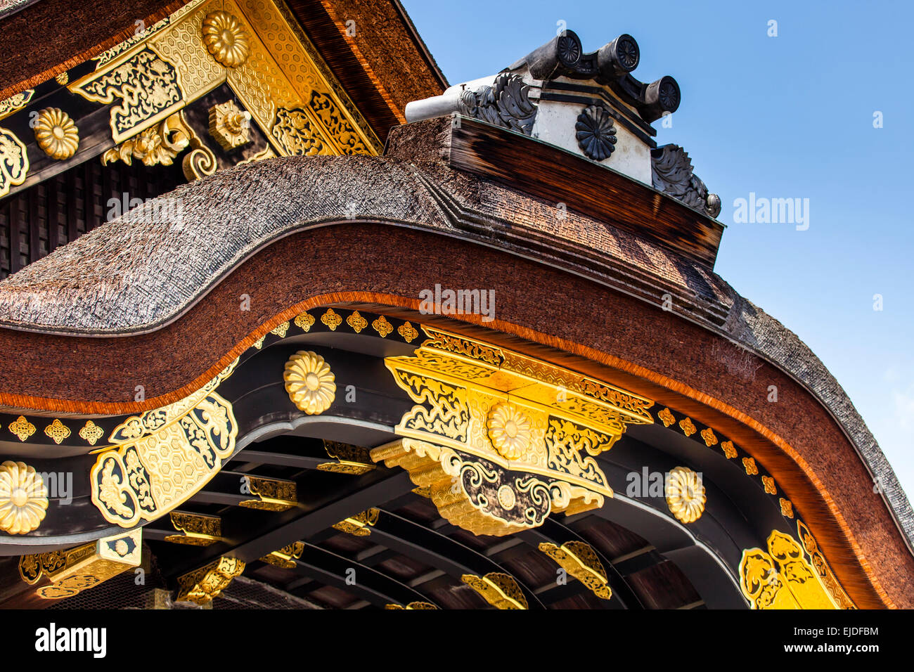 Die Nijo-Jo Burg in Kyoto, Japan. Stockfoto