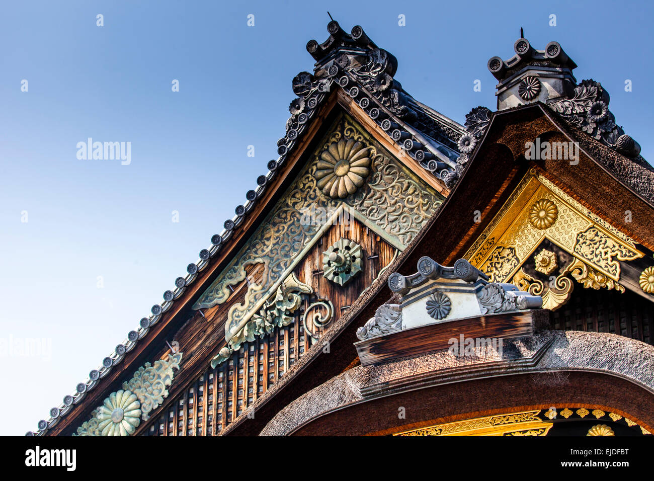 Die Nijo-Jo Burg in Kyoto, Japan. Stockfoto