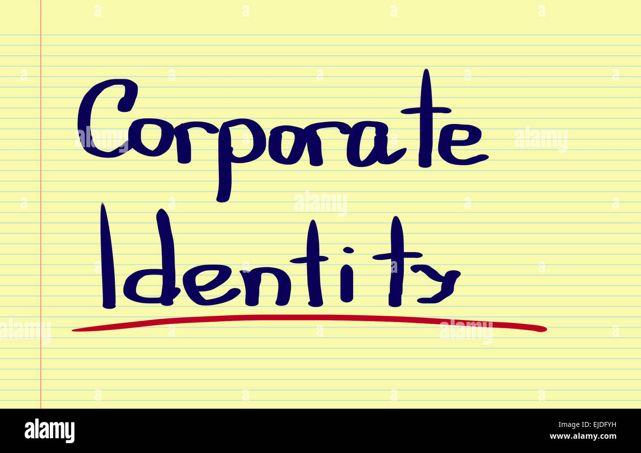 Corporate-Identity-Konzept Stockfoto
