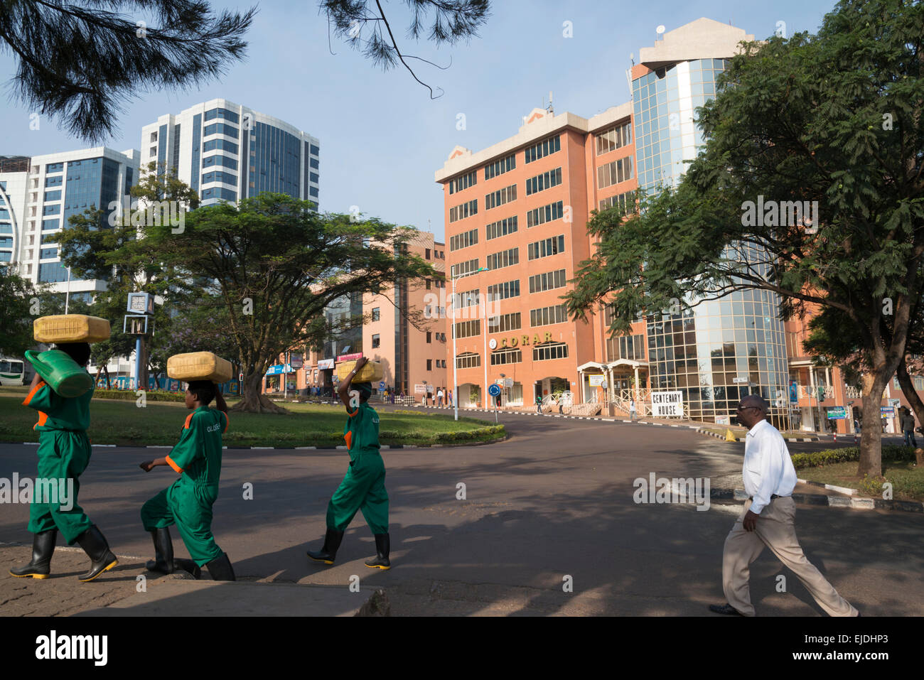 Kigali Stadtzentrum entfernt. Platzieren Sie de l' ind'ependence. Ruanda Stockfoto
