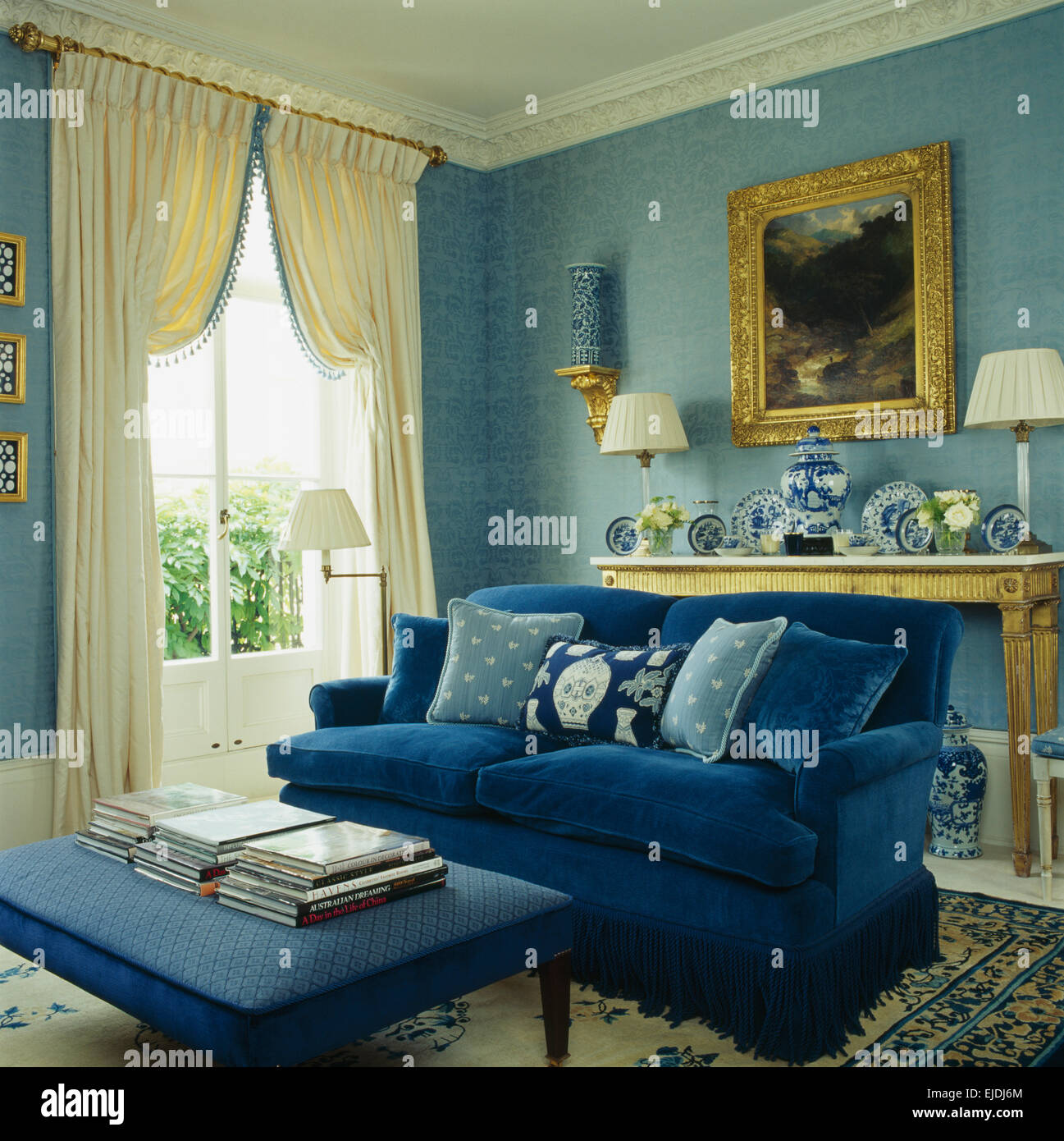 cushion for blue sofa