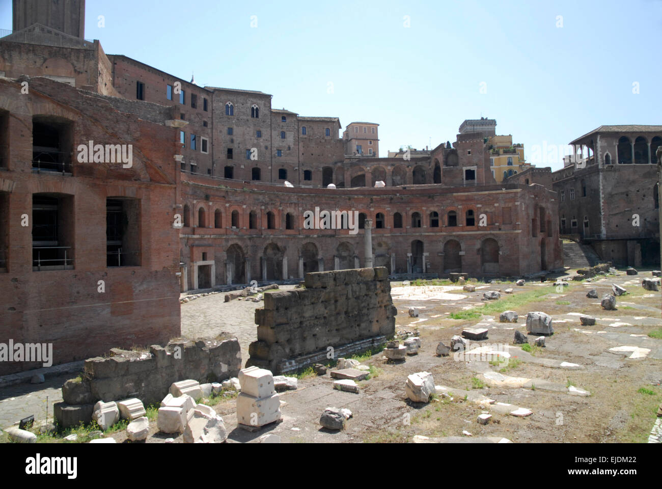 Trajans Märkte in Rom Stockfoto