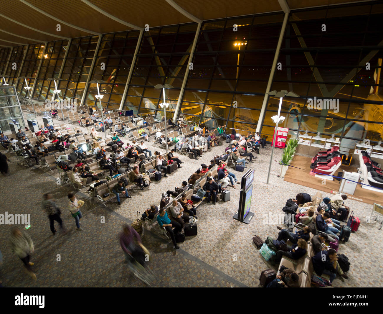 Internationaler Flughafen Pudong in Shanghai, China Stockfoto