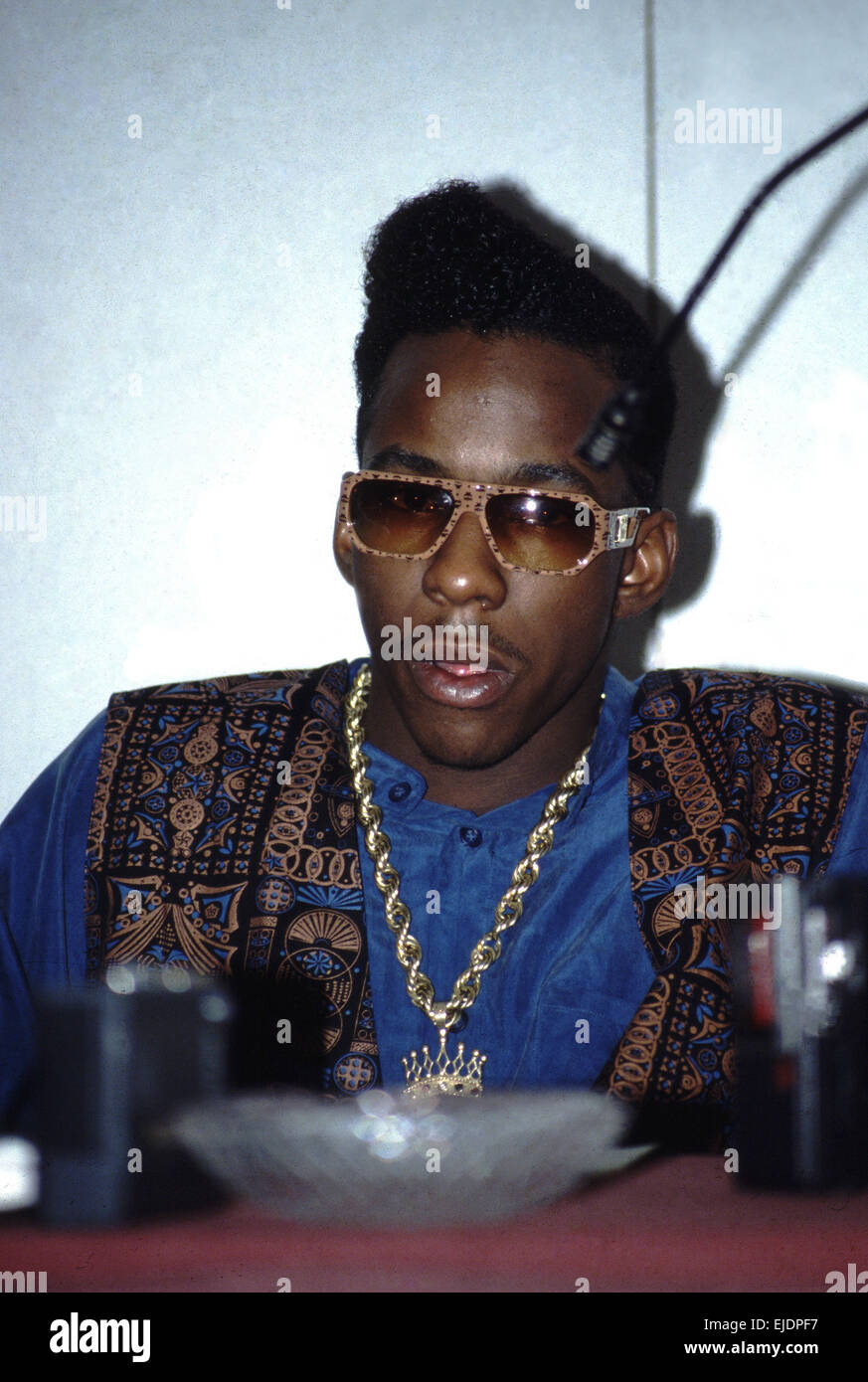 Amerikanischer Sänger Bobby brown in Rom im Jahr 1989 Stockfoto