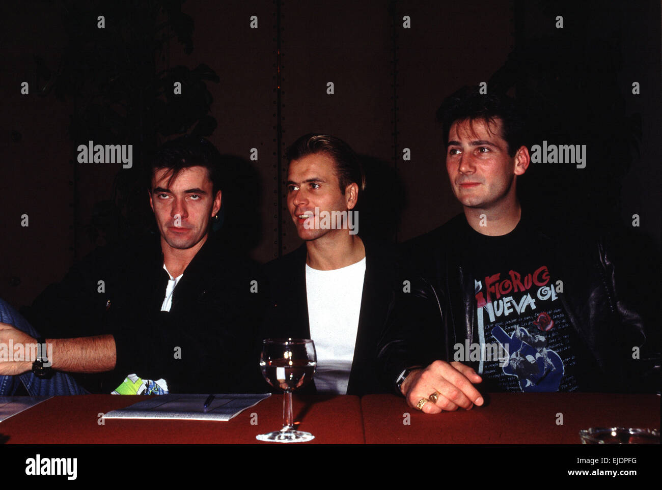 Übrigen Mitglieder von Spandau Ballet folgenden split John Keeble Steve Norman und Tony Hadley in Rom, Italien. Stockfoto