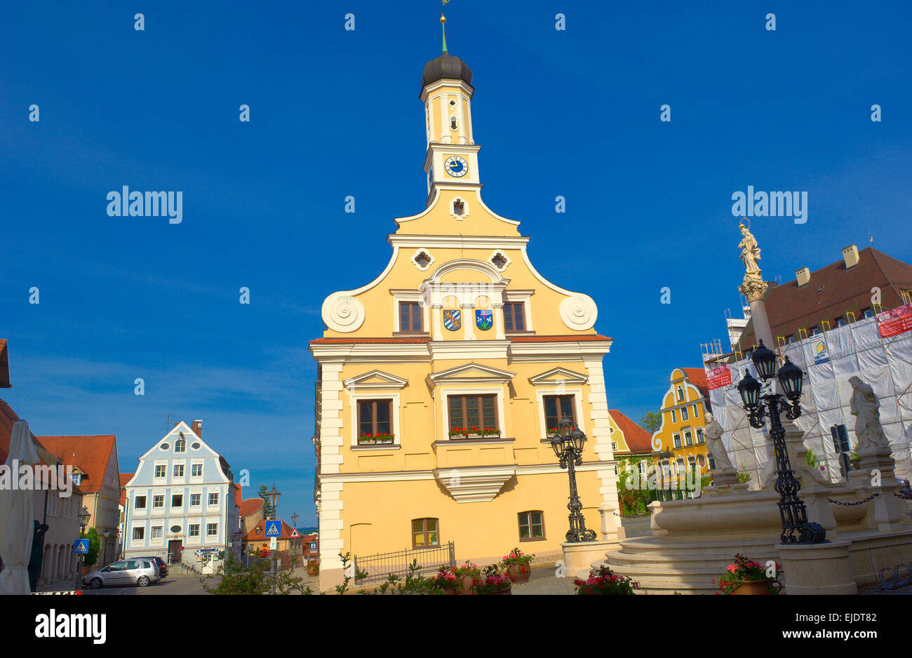 Friedberg, Schwaben, Bayern, Rathaus, Landkreis Aichach-Friedberg, Deutschland, Europa. Stockfoto