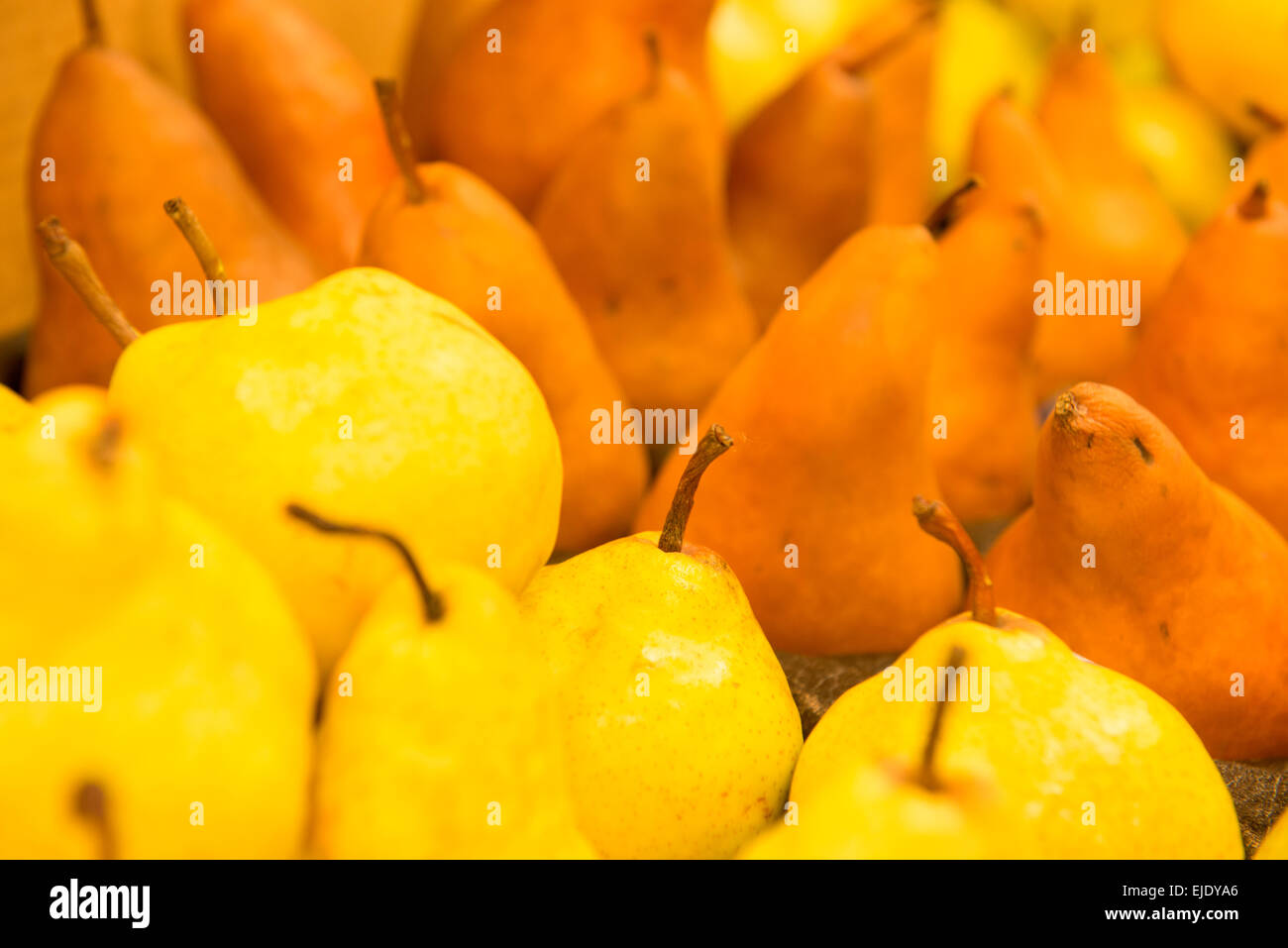 Engen Schuss frische Birnen. Stockfoto