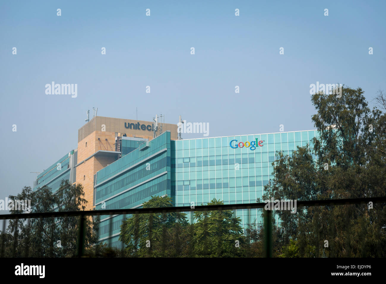 Google-Hauptquartier in einem Vorort von Delhi, Indien Stockfoto