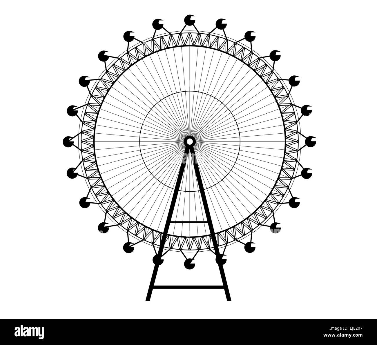 Vektor-Ferris Wheel - Riesenrad Stock Vektor
