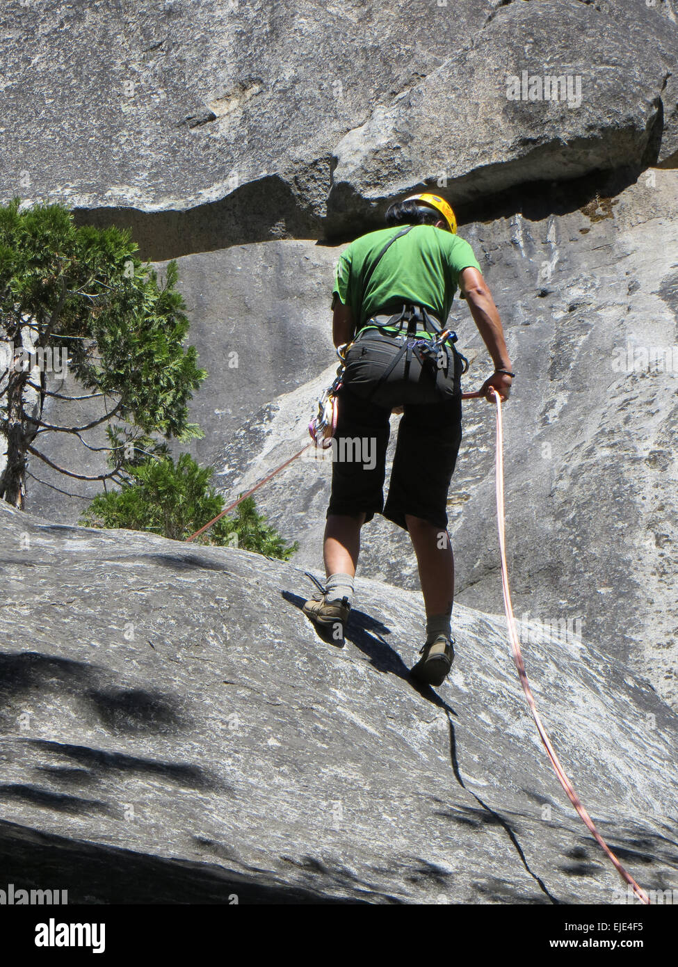 Bergsteigen und Klettern Stockfoto