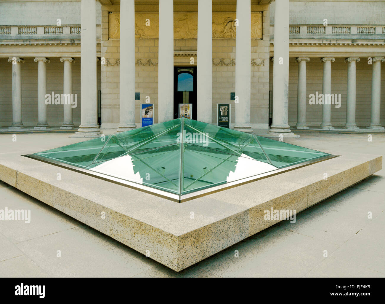 Innenhof des Palace of the Legion Of Honor, San Francisco, CA Stockfoto