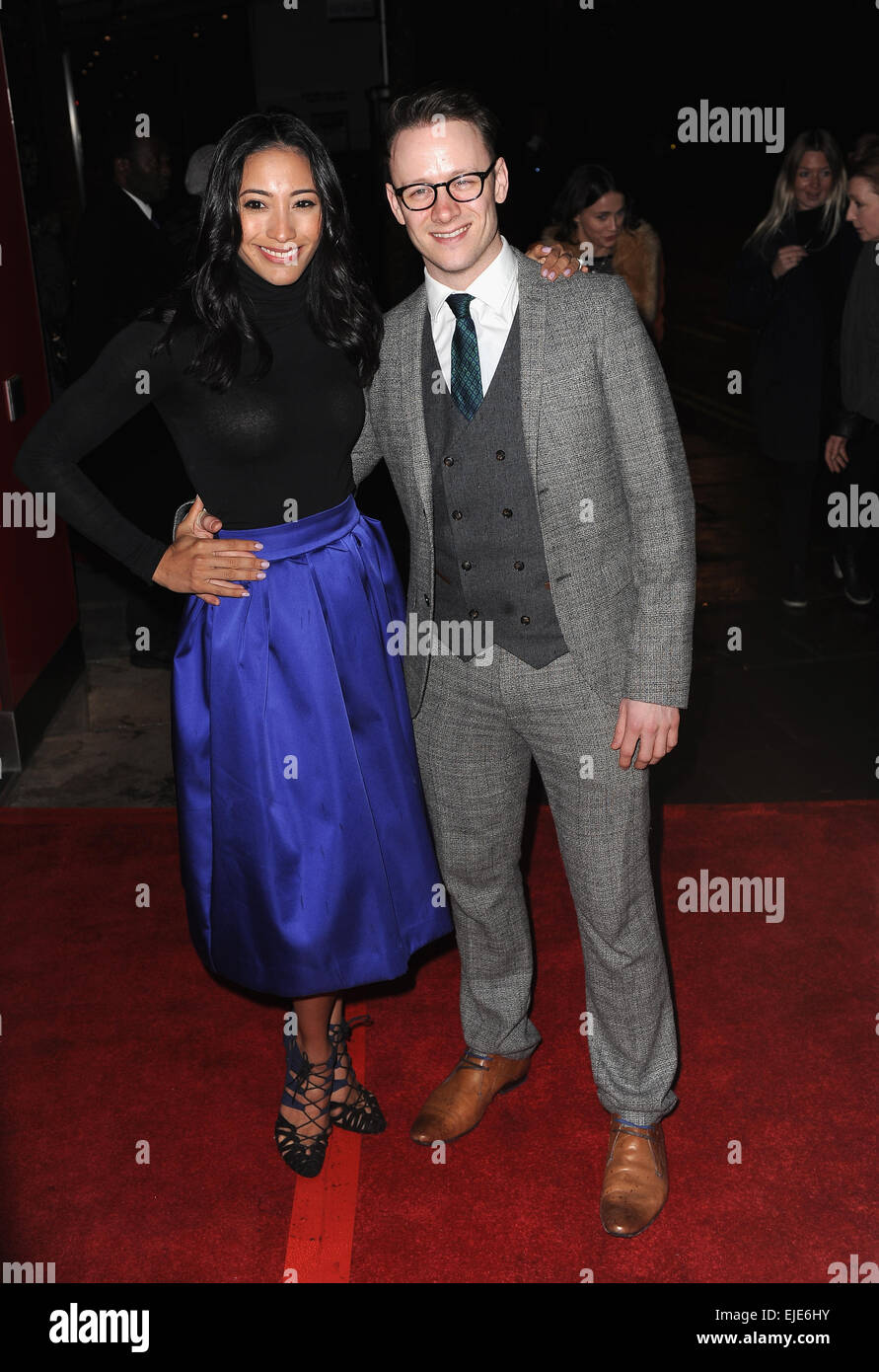 London, UK, UK. 24. März 2015. Karen Hauer und Kevin Clifton besuchen die VIP-Nacht für den nördlichen Ballette Interpretation von "The Great Gatsby" Sadlers Wells Theatre. Bildnachweis: Ferdaus Shamim/ZUMA Draht/Alamy Live-Nachrichten Stockfoto