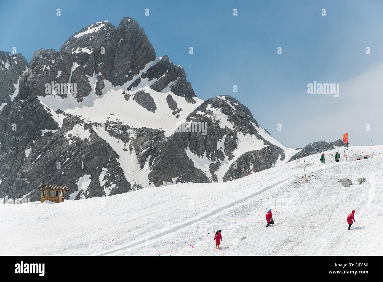 Jade Dragon Snow Mountain Lijiang Stadt, Provinz Yunnan, China Stockfoto