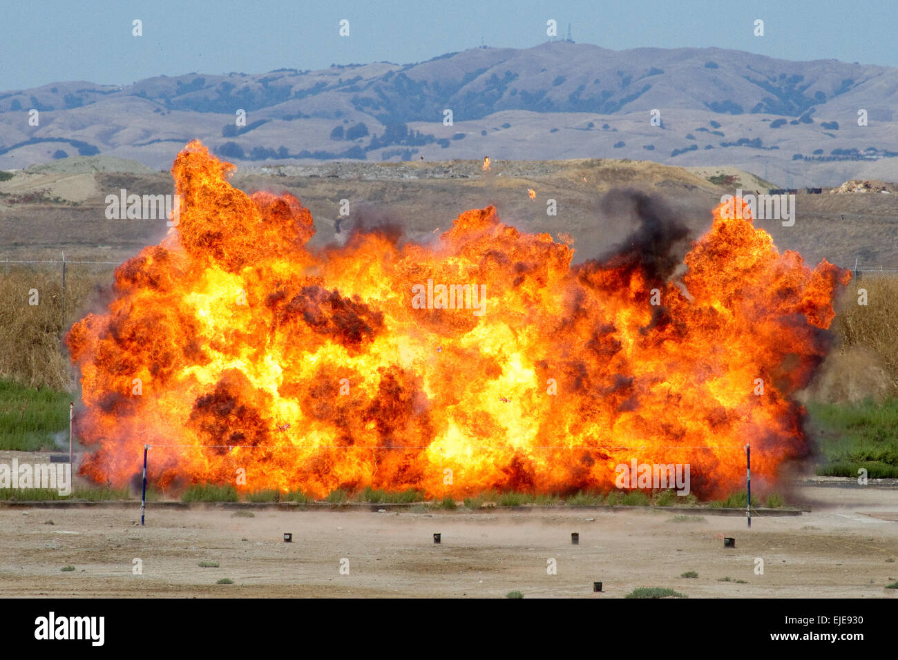Bombenexplosion Stockfoto