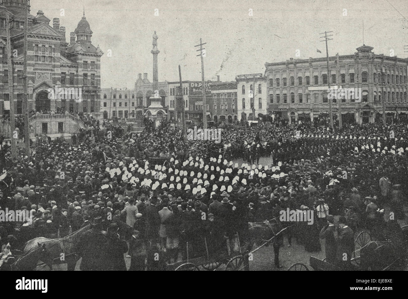 Abschied von Manitoba - Transvaal Kontingent - kanadische Truppen nach Südafrika während des Burenkrieges 1899 Stockfoto