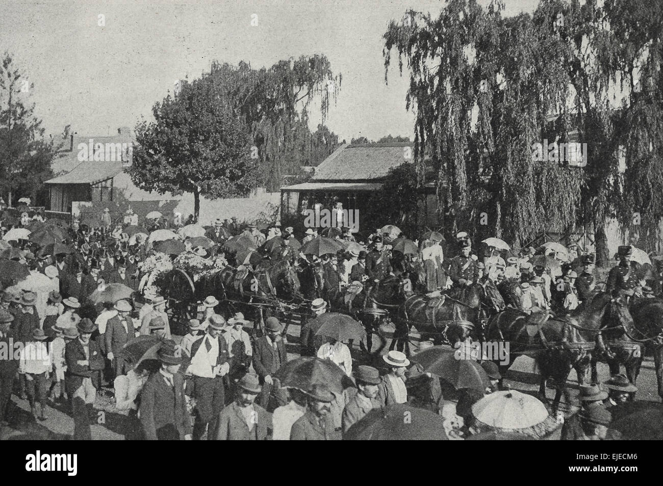 General Jan Koch staatliche Begräbnis - Pretoria, South Africa, 2. November 1899 Stockfoto