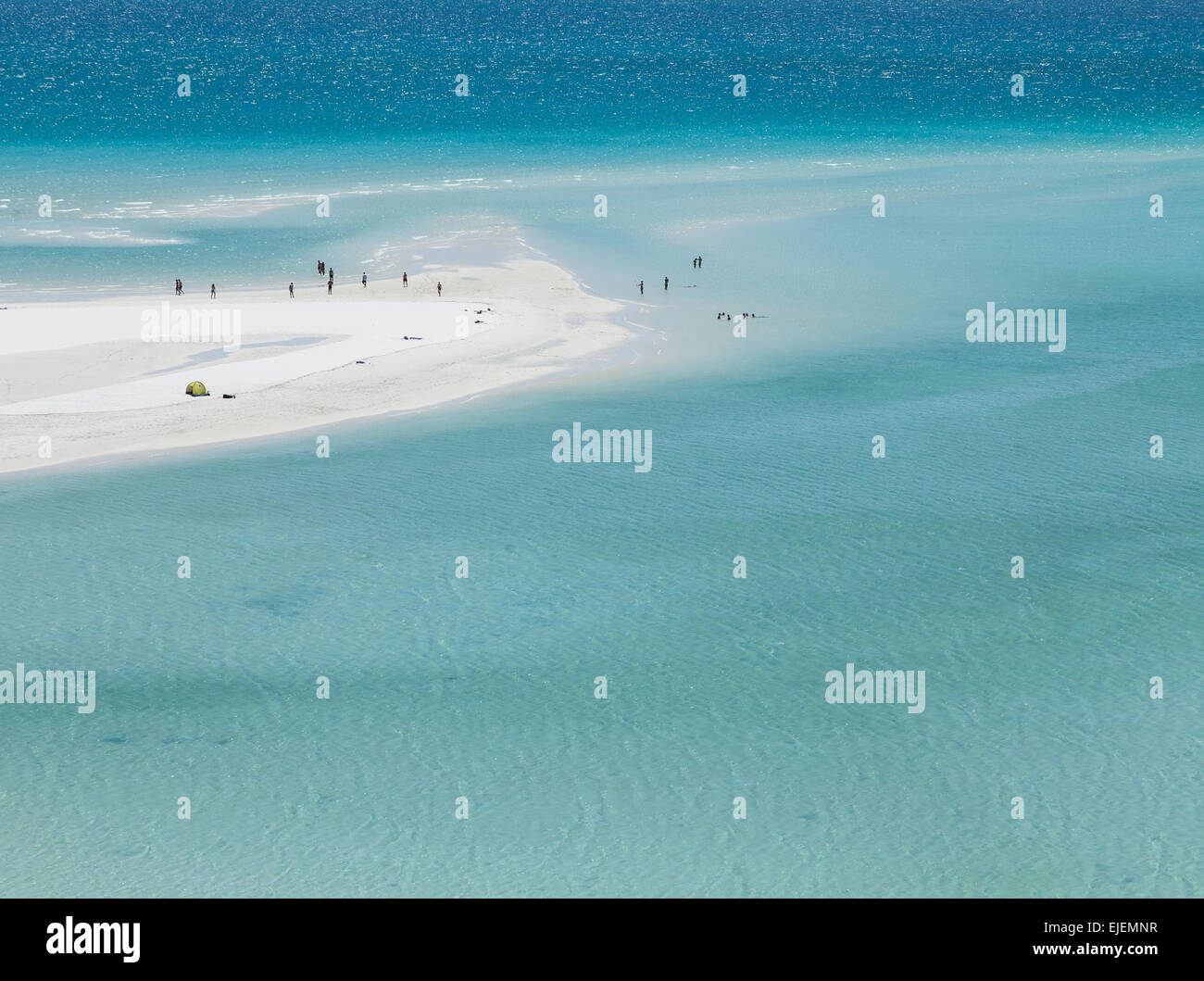 Whitehaven Beach auf den Whitsunday Islands, Australien Stockfoto