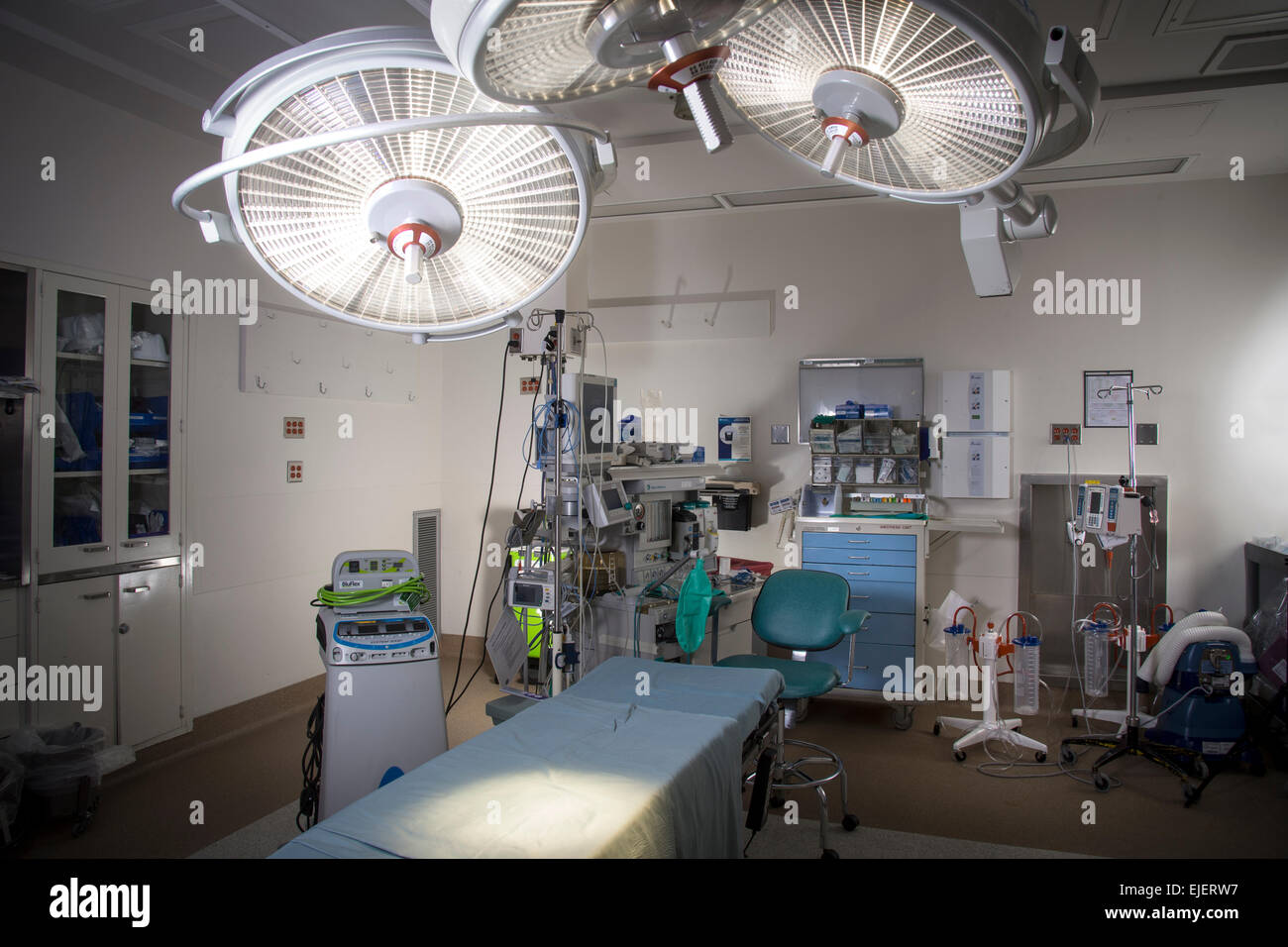 Krankenhaus-OP-Saal Stockfoto