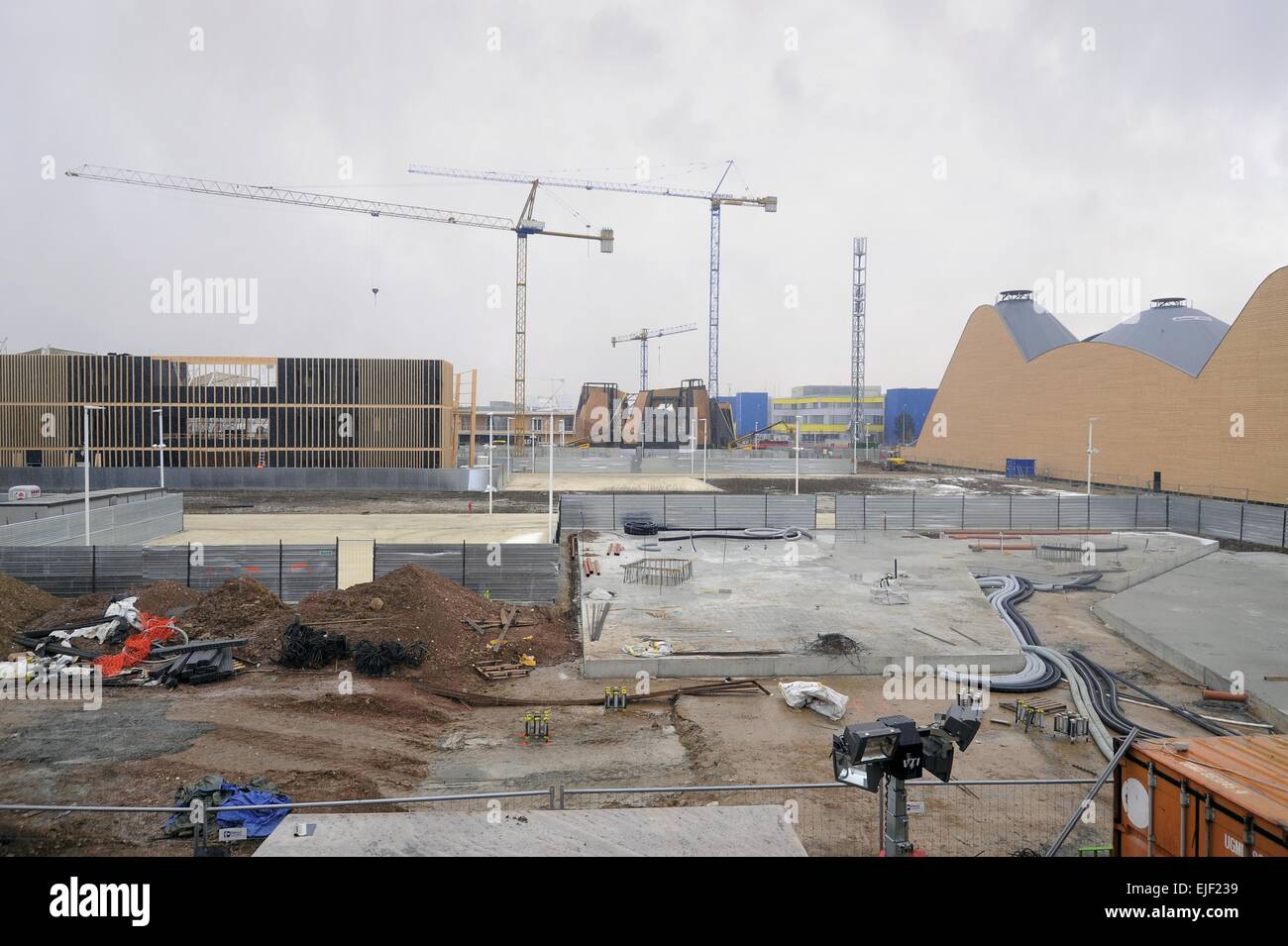 Mailand (Italien), Baustelle der Welt Ausstellung Expo 2015 Stockfoto
