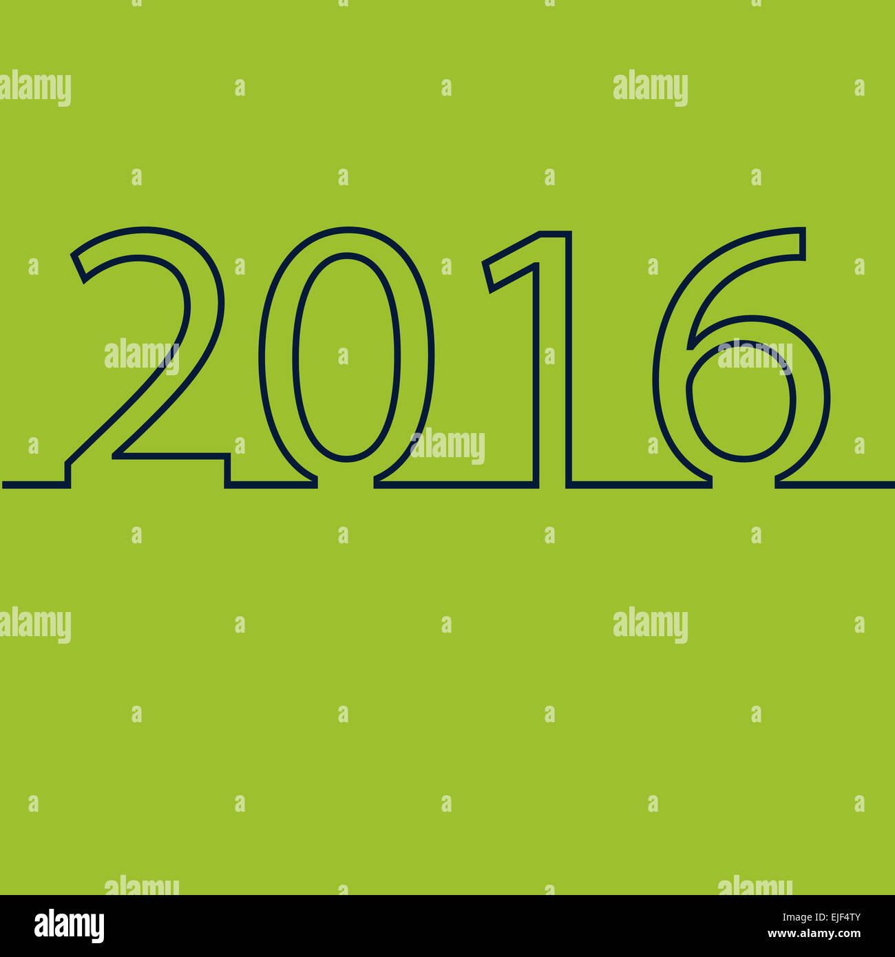 Frohes neues Jahr 2016 kreative Grußkarte design Stockfoto