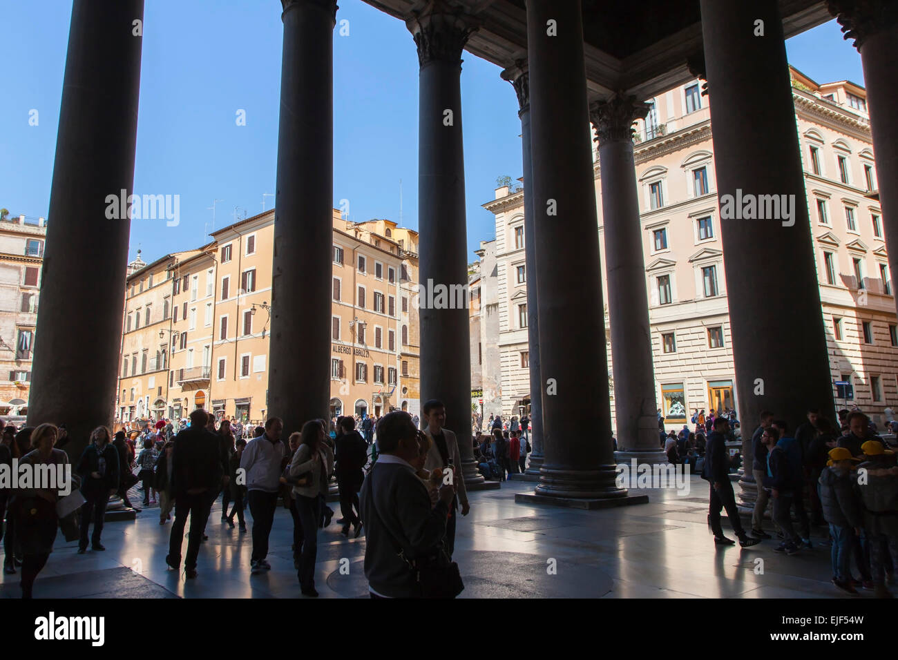 Das Pantheon in Rom Italien Stockfoto