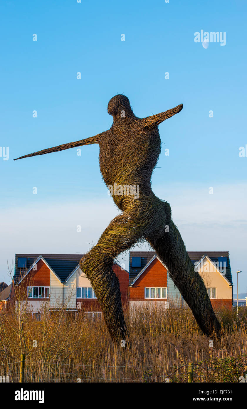 Städtische Weide Mann Stockfoto