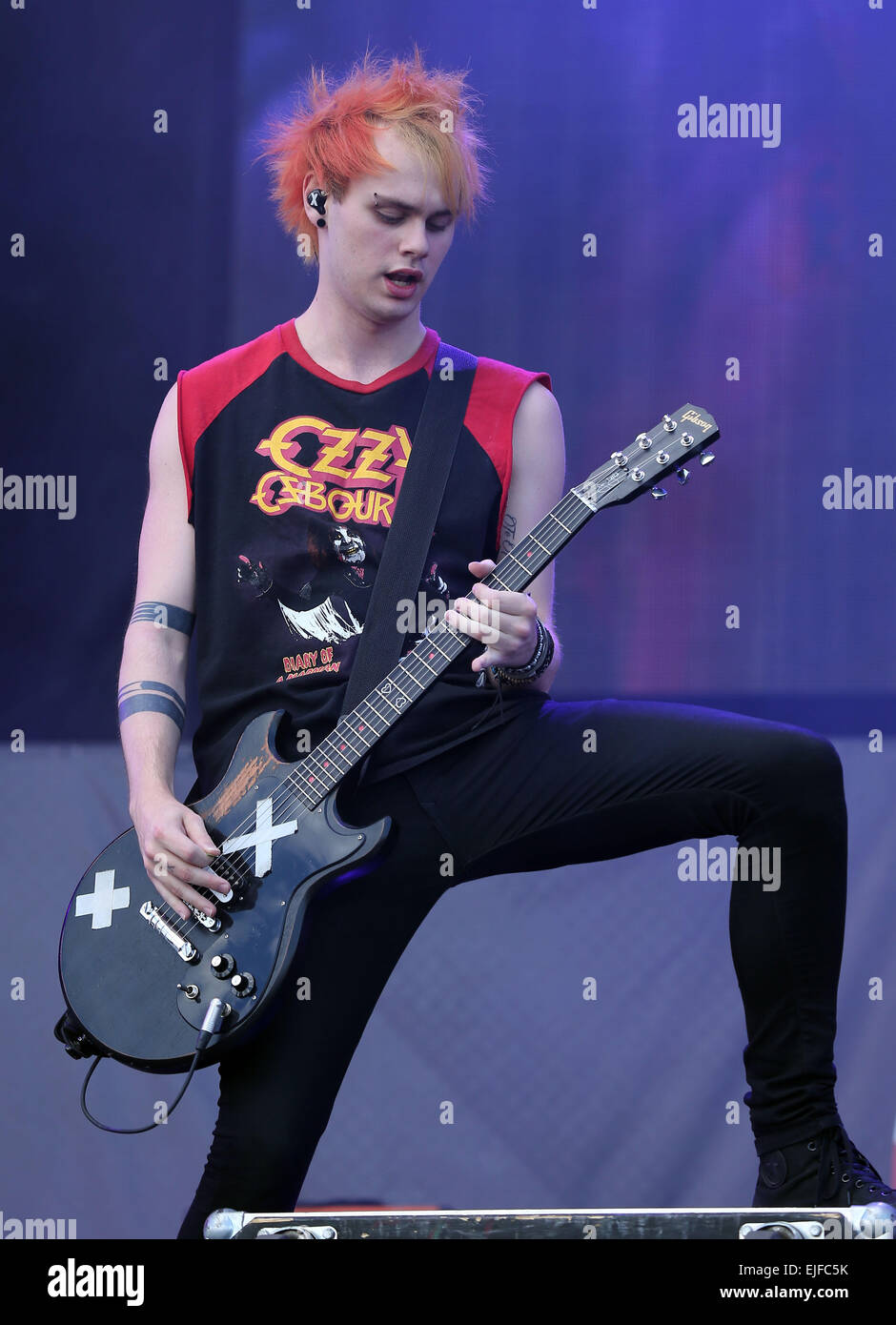 iHeartRadio Musik Festival 2014 - Tag1 - Auftritte Featuring: 5 Sekunden des Sommers, Michael Clifford Where: Las Vegas, Nevada, USA bei: 20 Sep 2014 Stockfoto iHeartRadio Musik Festival 2014 - Tag1 - Auftritte Featuring: 5 Sekunden des Sommers, Michael Clifford Where: Las Vegas, Nevada, USA bei: 20 Sep 2014 Stockfoto
