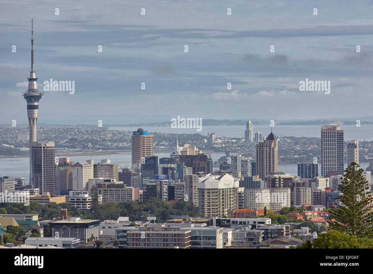 Skyline Auckland, Neuseeland Stockfoto