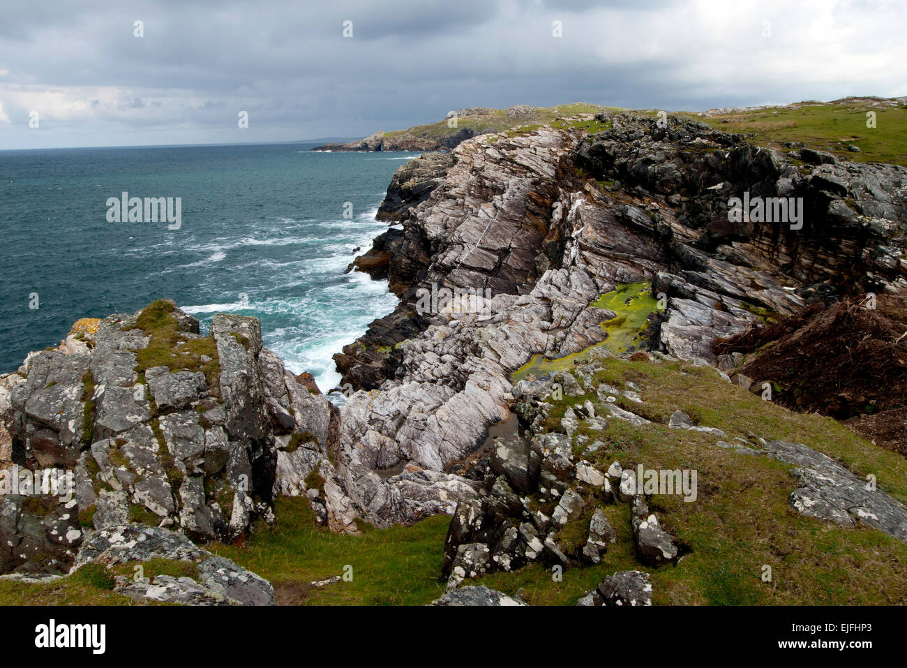 Die Landzungen in Portnablagh, County Donegal, Irland Stockfoto