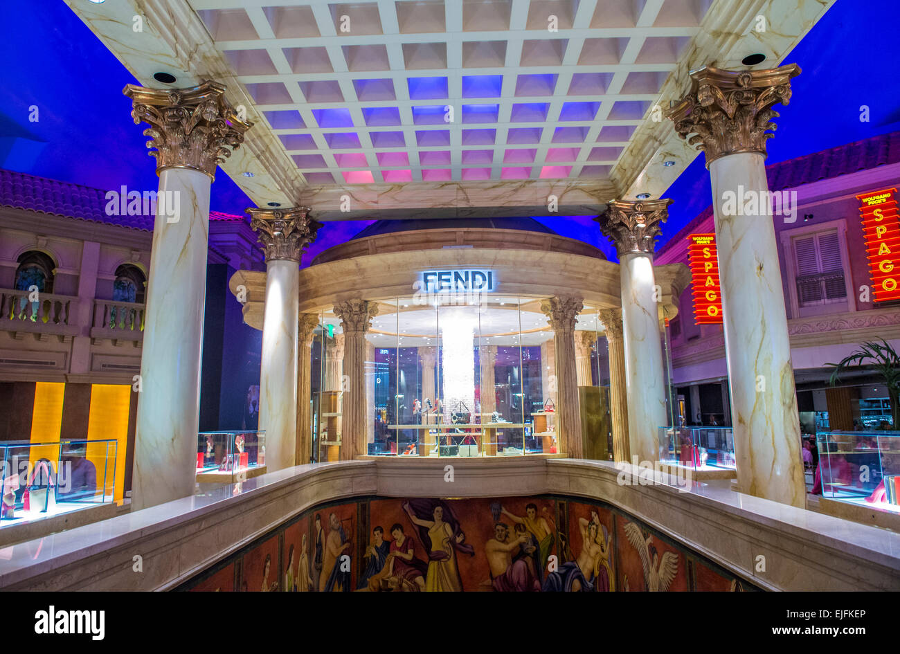 Außenseite einer Fendi-Filiale in Las Vegas strip Stockfoto