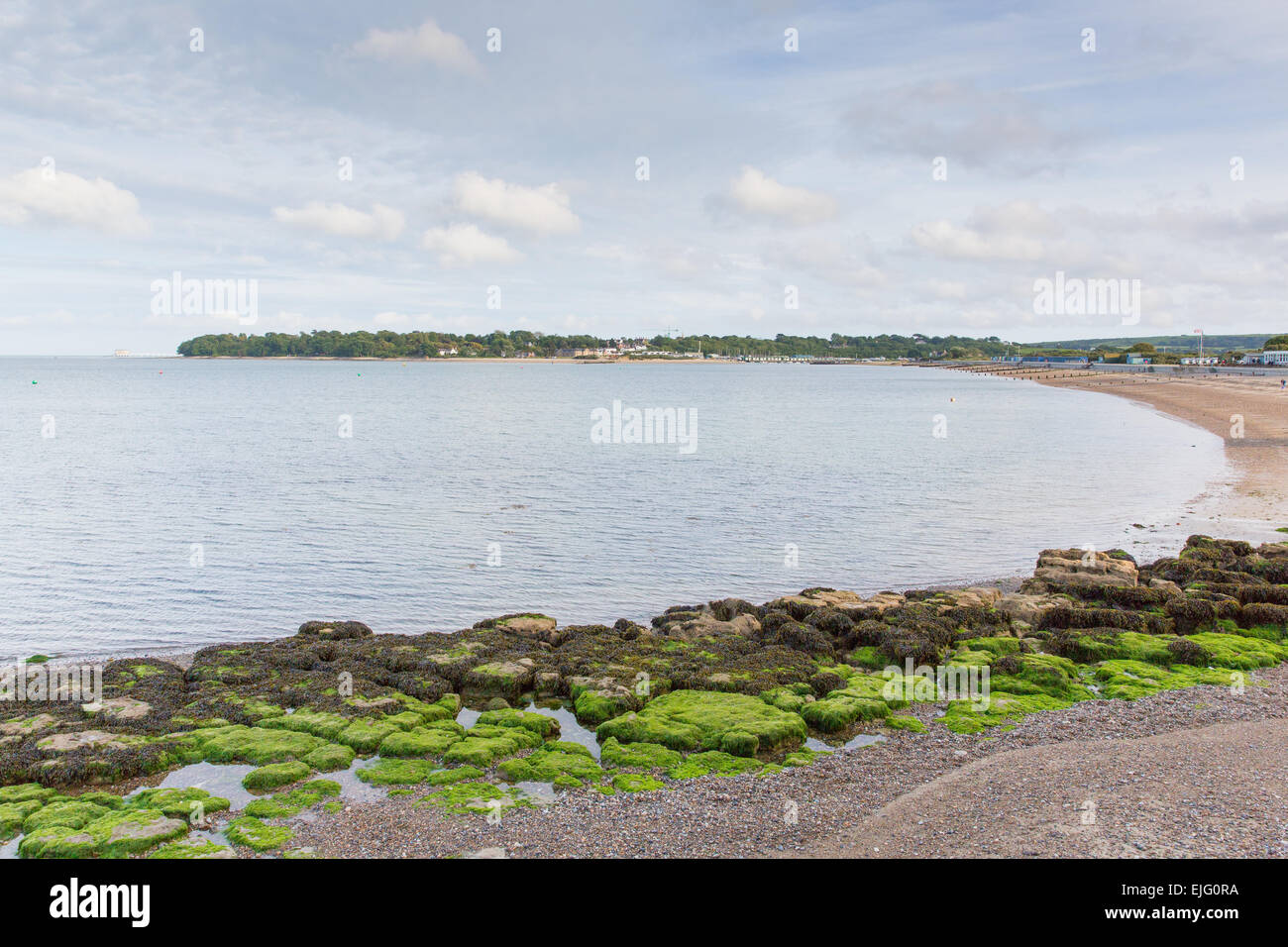Anzeigen von Knoten Point St Helens Isle Of Wight im Sommer Stockfoto
